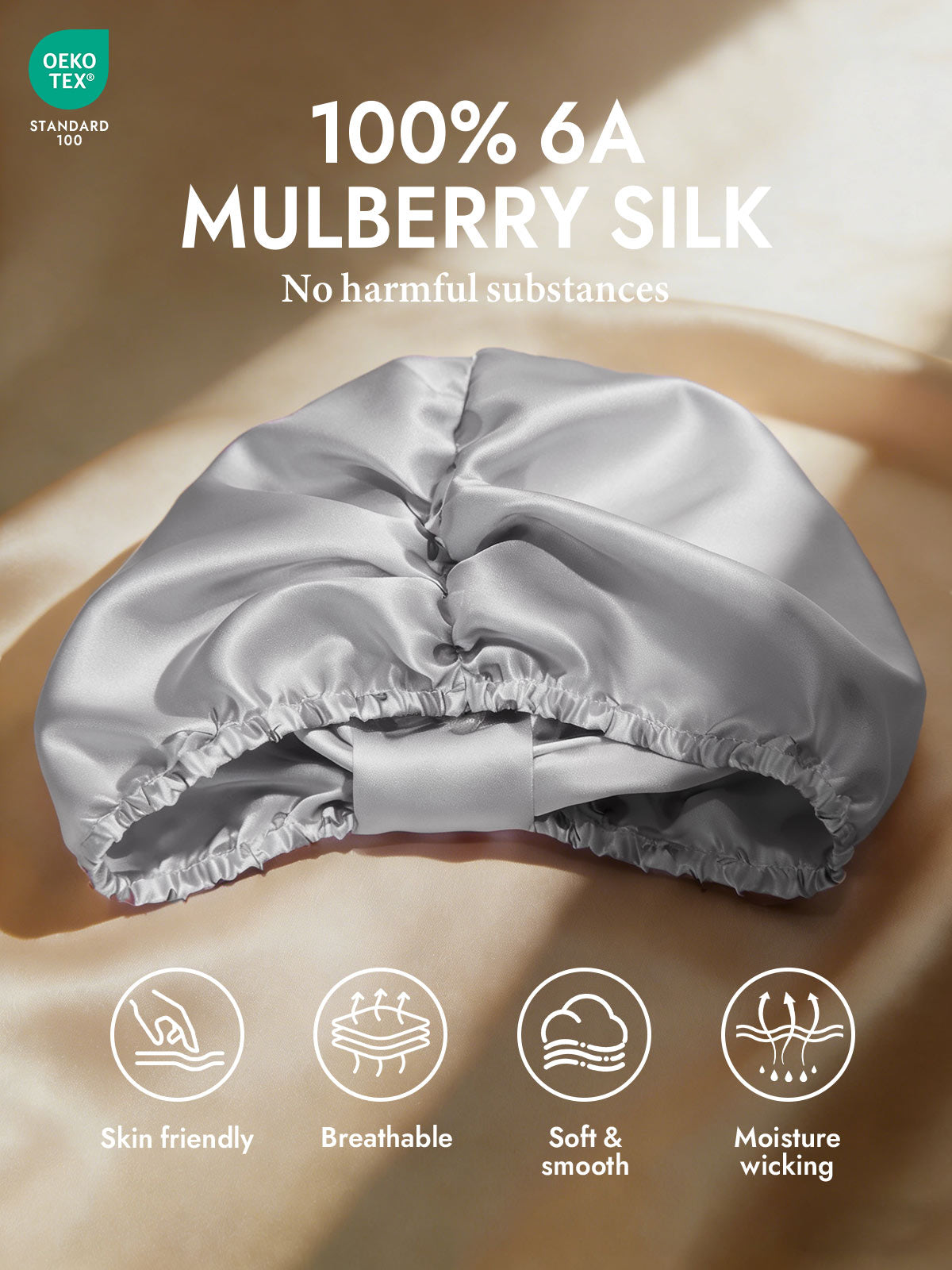 [Silver] SilkSilky-AU Sleep Cap 002