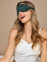 [Dark Green] SilkSilky-AU Sleep Mask 003