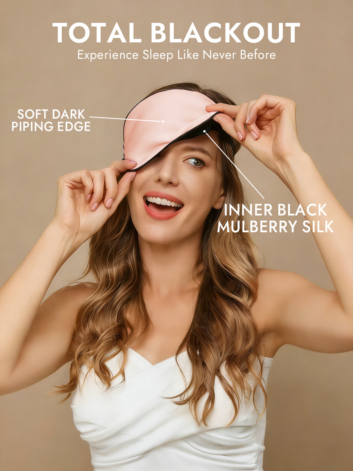 [Pink] SilkSilky-AU 19Momme Pure Silk Eye Mask 002