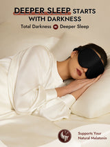 [Black] SilkSilky-AU 22Momme Sleep Mask 005