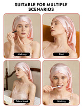 [Light Pink] SilkSilky-AU Sleep Cap 007