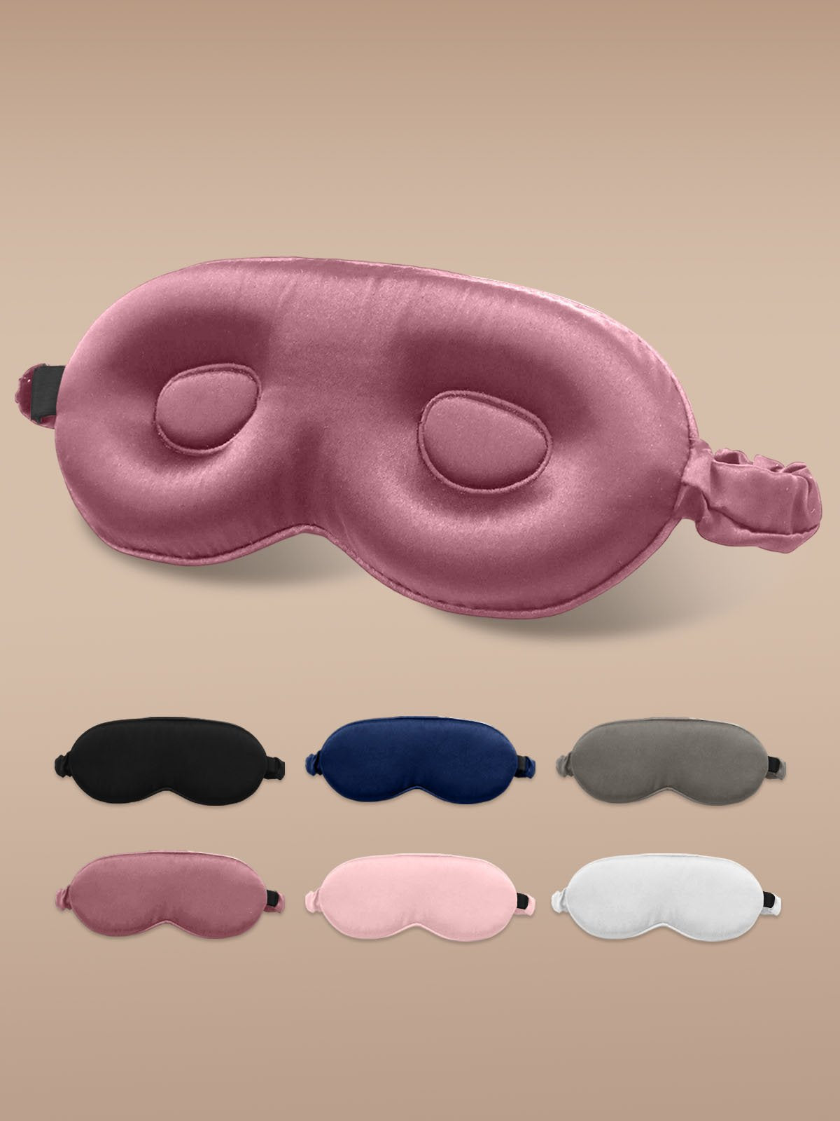 [Pale Mauve] SilkSilky-AU 22Momme Pure Silk Eye Mask 001