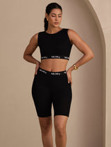 [Black] SilkSilky-AU Sleeveless Crew Neck Camisole 005