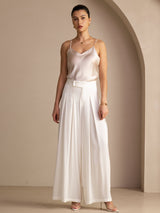 [White] SilkSilky-AU Women's Pants 006