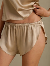 [Champagne Gold] SilkSilky-AU Spaghetti Strap Camisole Set 006