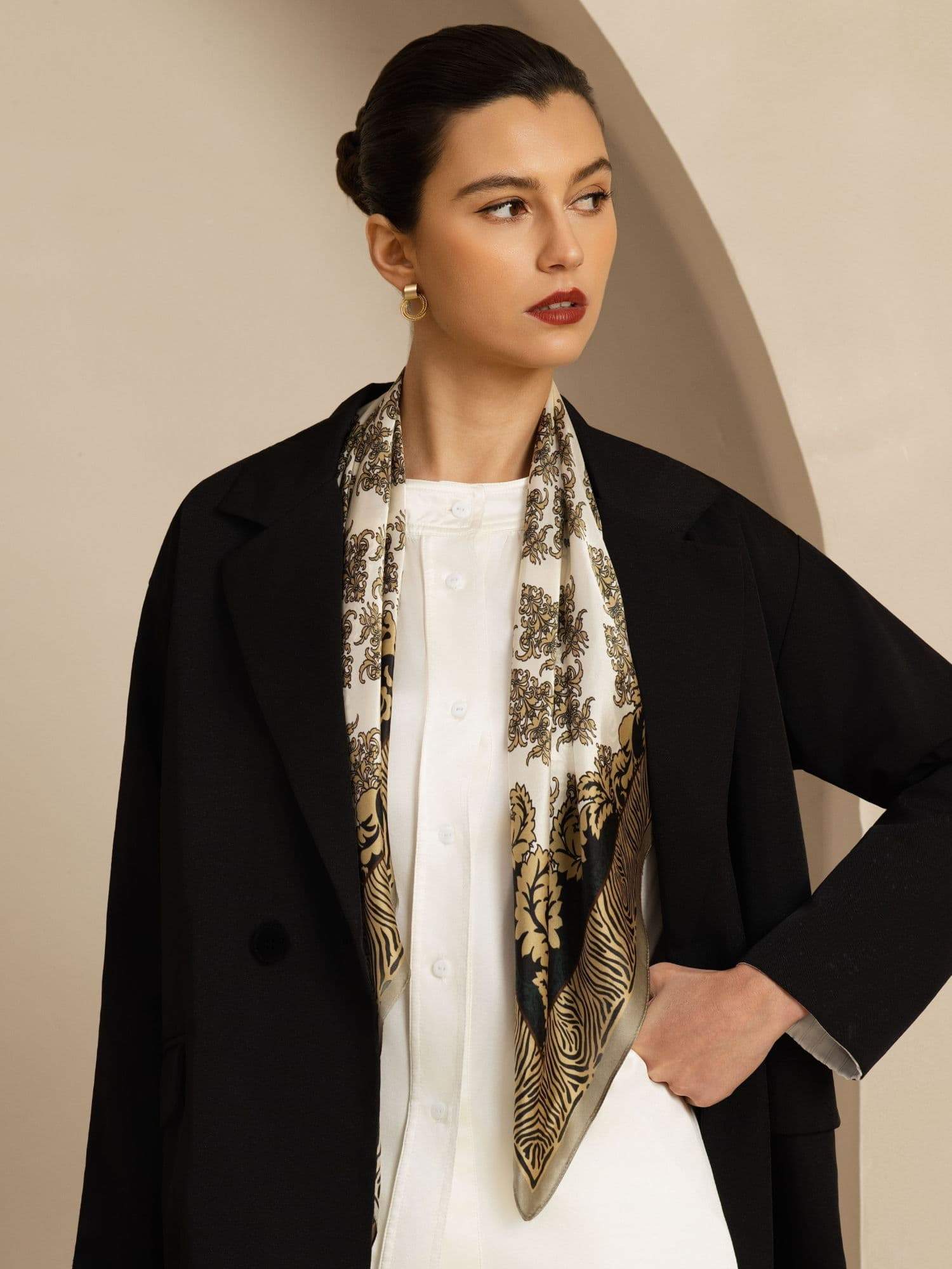 [P109] SilkSilky-AU Pure Silk Scarf 002