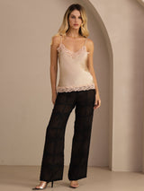 [Champagne] SilkSilky-AU Spaghetti Strap V Neck Camisole 006