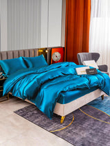 [Teal] SilkSilky-AU 22Momme Bedding Set 003