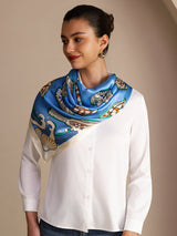 [Blue Fish] SilkSilky-AU Scarf 002