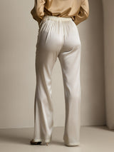 [White] SilkSilky-AU Women's Pants 002