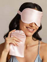 [Pink] SilkSilky-AU Sleep Mask 005