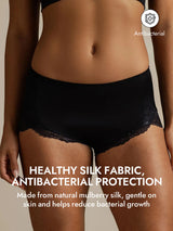 [Black] SilkSilky-AU 100% Silk Jersey Panty 004