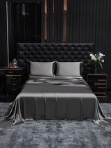[Dark Gray] SilkSilky-AU 19Momme Bedding Set 001