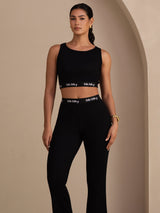 [Black] SilkSilky-AU Sleeveless Crew Neck Women's Outfit Sets 003