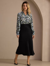 [Black] SilkSilky-AU Skirt 006