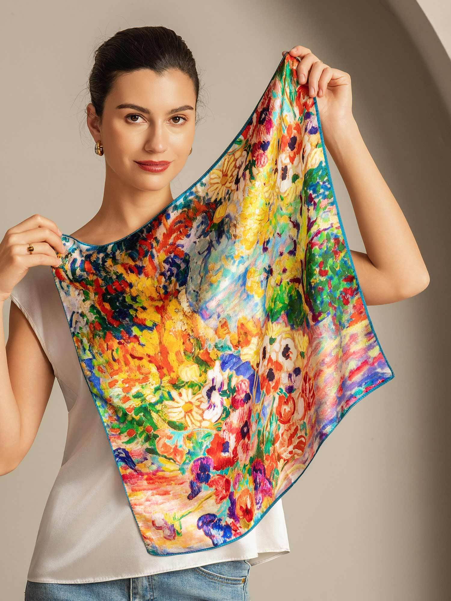 [P096] SilkSilky-AU Pure Silk Scarf 002