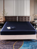 SilkSilky AU 22Momme Pure Silk Sheet DarkBlue 001