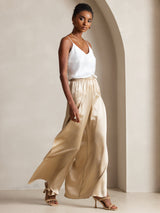 [White] SilkSilky-AU Spaghetti Strap V Neck Camisole 003