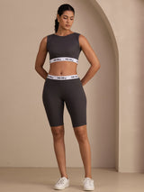 [Gray] SilkSilky-AU Sleeveless Crew Neck Women's Outfit Sets 003