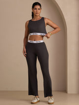 [Gray] SilkSilky-AU Sleeveless Crew Neck Women's Outfit Sets 006