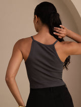[Gray] SilkSilky-AU Sleeveless Crew Neck Camisole 002