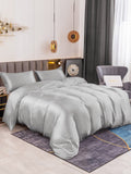 SilkSilky AU 19Momme Pure Silk Bedding Set Silver 001