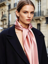 [Deep Pink] SilkSilky-AU Scarf 001