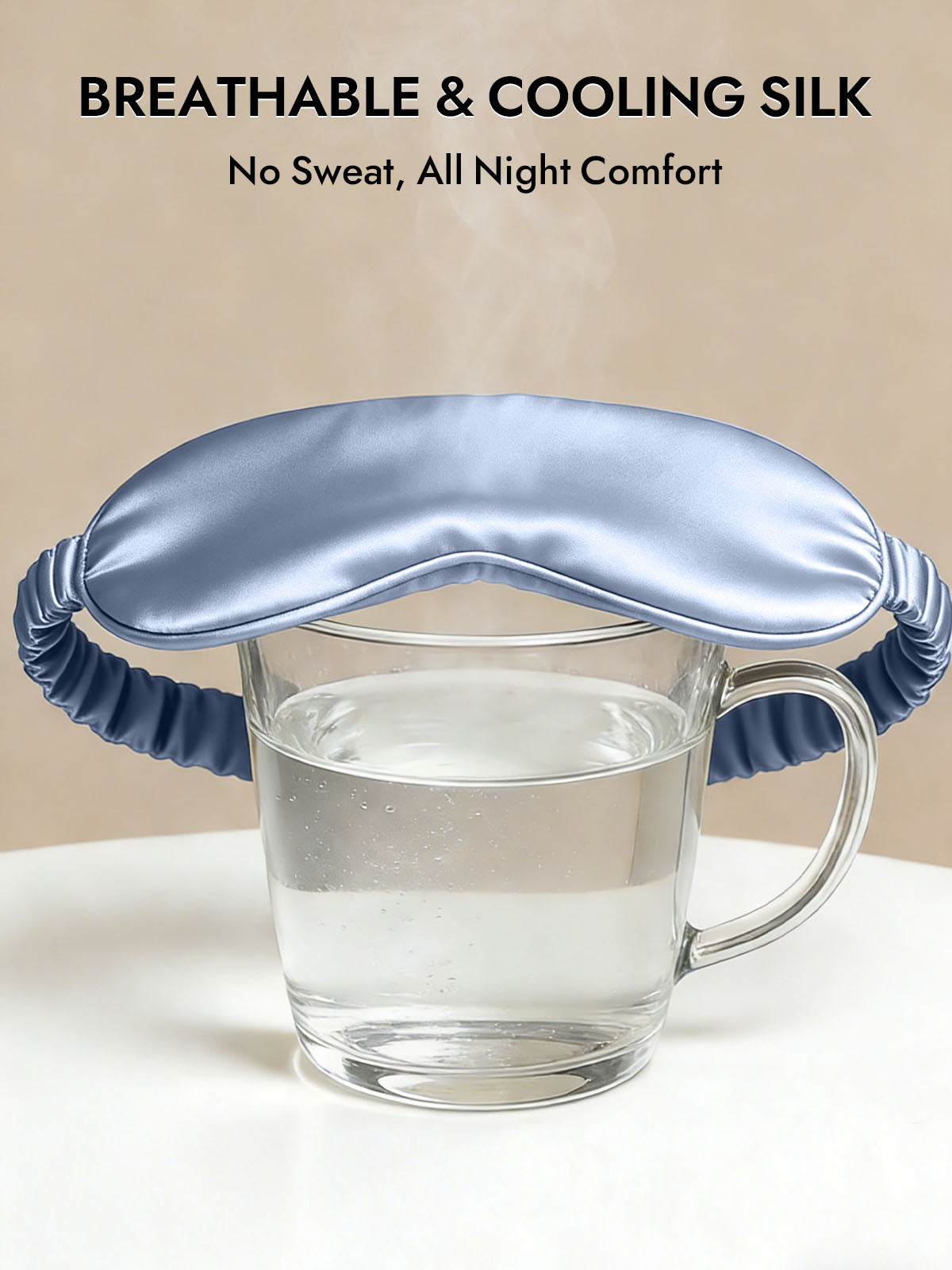 [Light Blue] SilkSilky-AU 19Momme Pure Silk Eye Mask 004