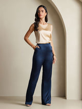 [Champagne] SilkSilky-AU Sleeveless Round Neck Camisole 005