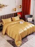 SilkSilky AU 19Momme Pure Silk Bedding Set Champagne 003