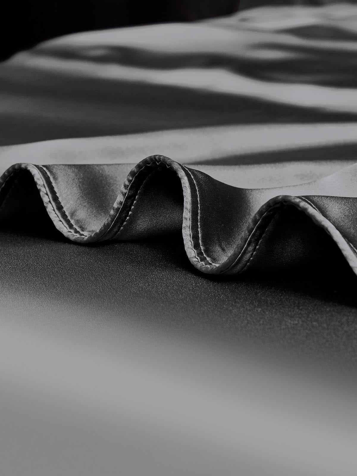 [Dark Gray] SilkSilky-AU 19Momme Duvet Covers 003