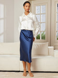 SilkSilky-AU-19Momme-Pure-Silk-Skirt-Dark-Blue-004