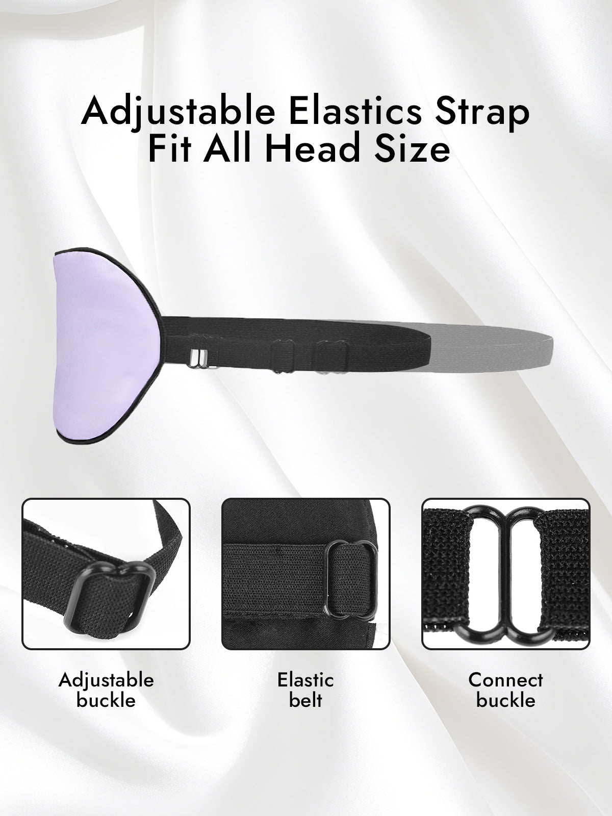 [Lavender] SilkSilky-AU 19Momme Pure Silk Eye Mask 004