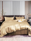 SilkSilky AU 22Momme Pure Silk Bedding Set Beige 001