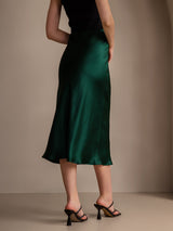 [Dark Green] SilkSilky-AU Skirt 002