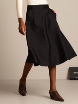 [Black] SilkSilky-AU Skirt 003