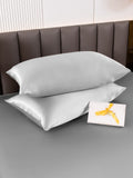 SilkSilky-AU 19Momme Pure Silk Pillowcase Silver 004