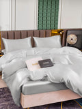 SilkSilky AU 25Momme Pure Silk Bedding Set Silver 002