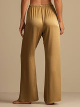 [Tan] SilkSilky-AU 19Momme Machine-Washable Silk Women's Sleep Shorts 002