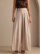 [Tan] SilkSilky-AU Women's Pants 001