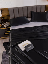 [Black] SilkSilky-AU 19Momme Bedding Set 005