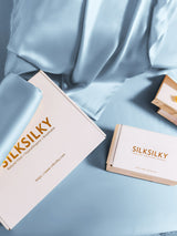 [Light Blue] SilkSilky-AU 19Momme Pure Silk Pillowcase 007