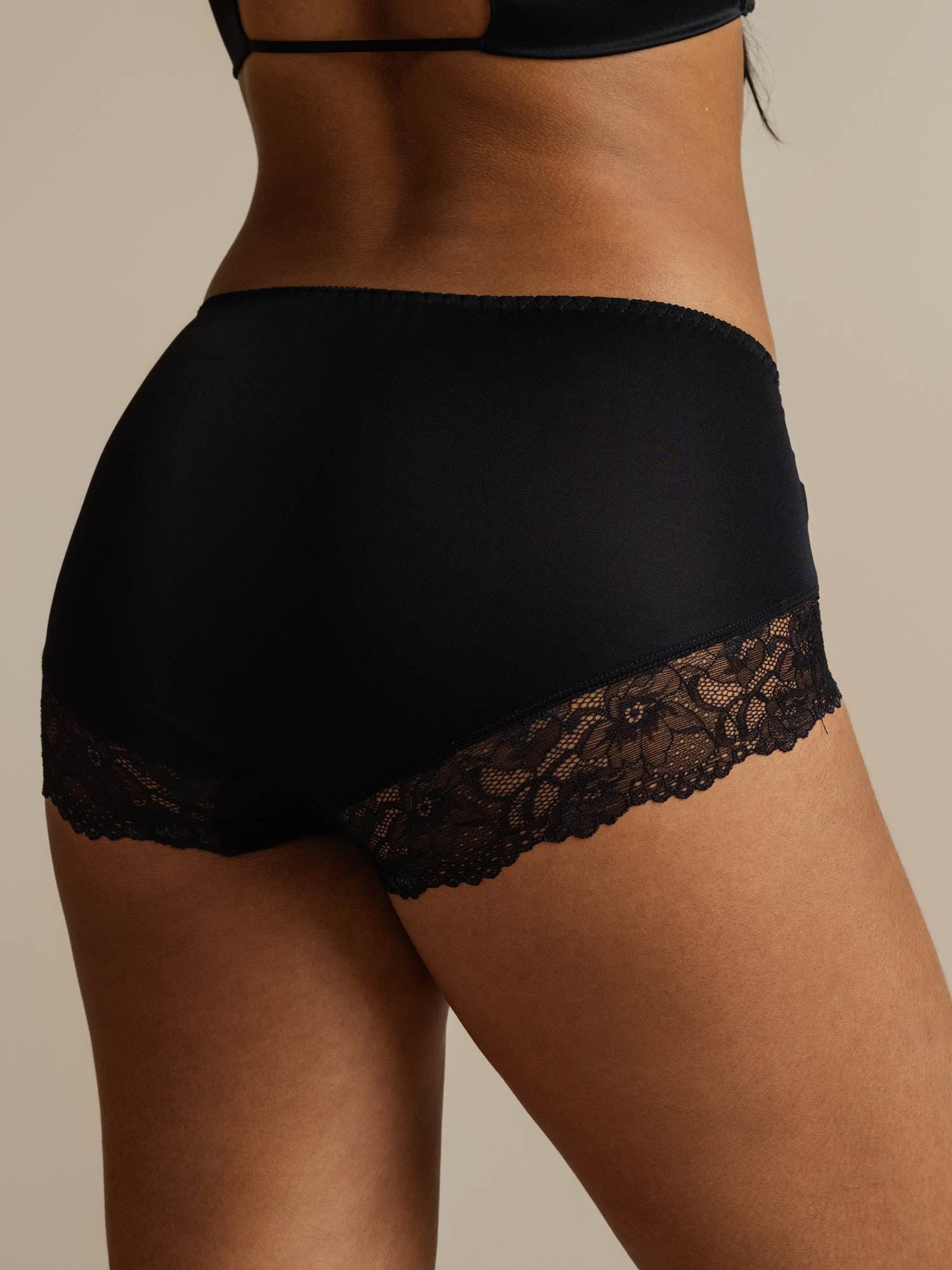 [Black] SilkSilky-AU Pure Silk Panty 002,