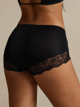 [Black] SilkSilky-AU 100% Silk Jersey Panty 002