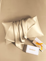 [Beige] SilkSilky-AU 19Momme Pure Silk Pillowcase 005