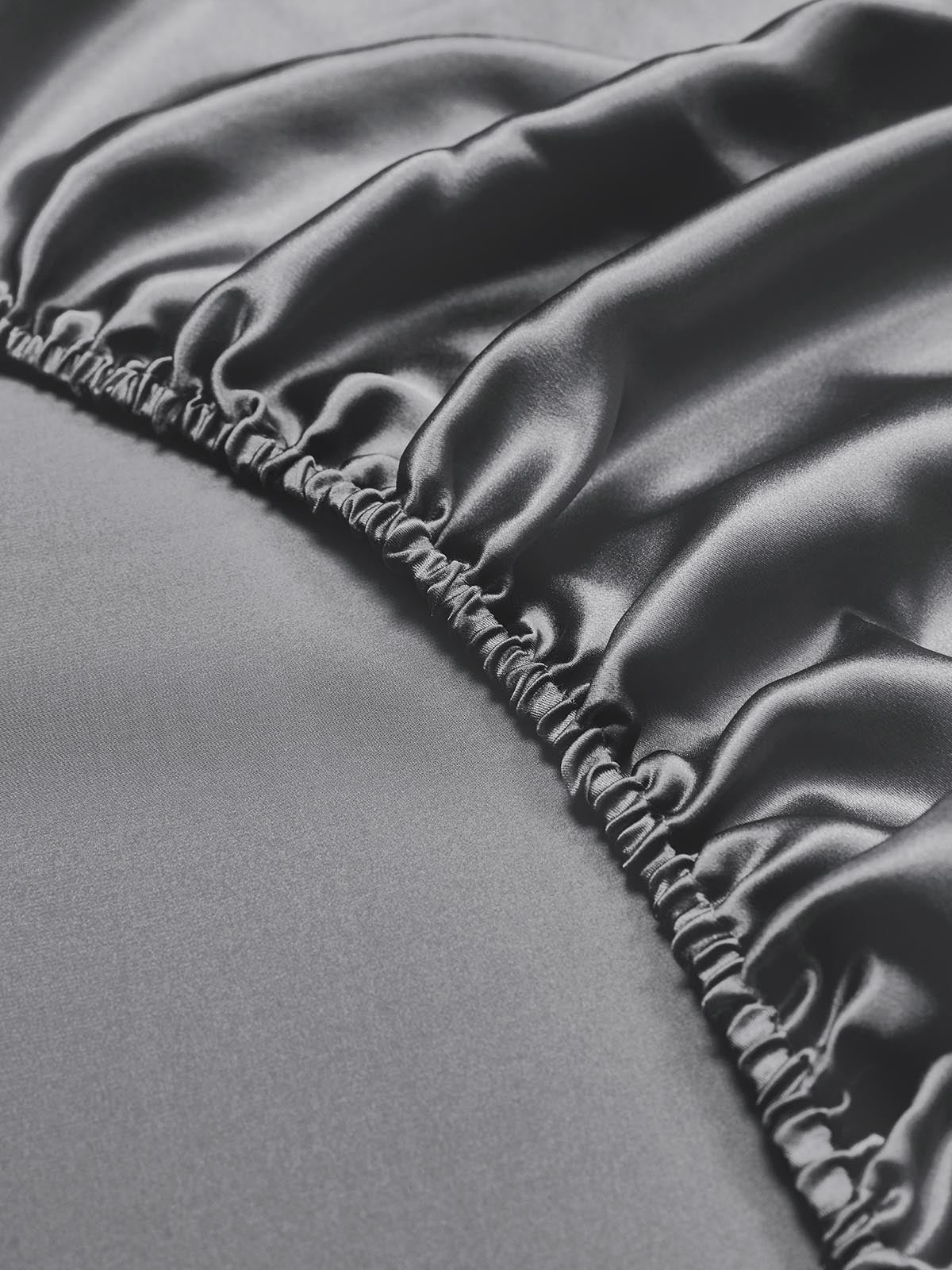[Dark Gray] SilkSilky-AU 19Momme Pure Silk Sheet 004