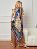 SilkSilky AU Pure Silk Scarf Multi 004