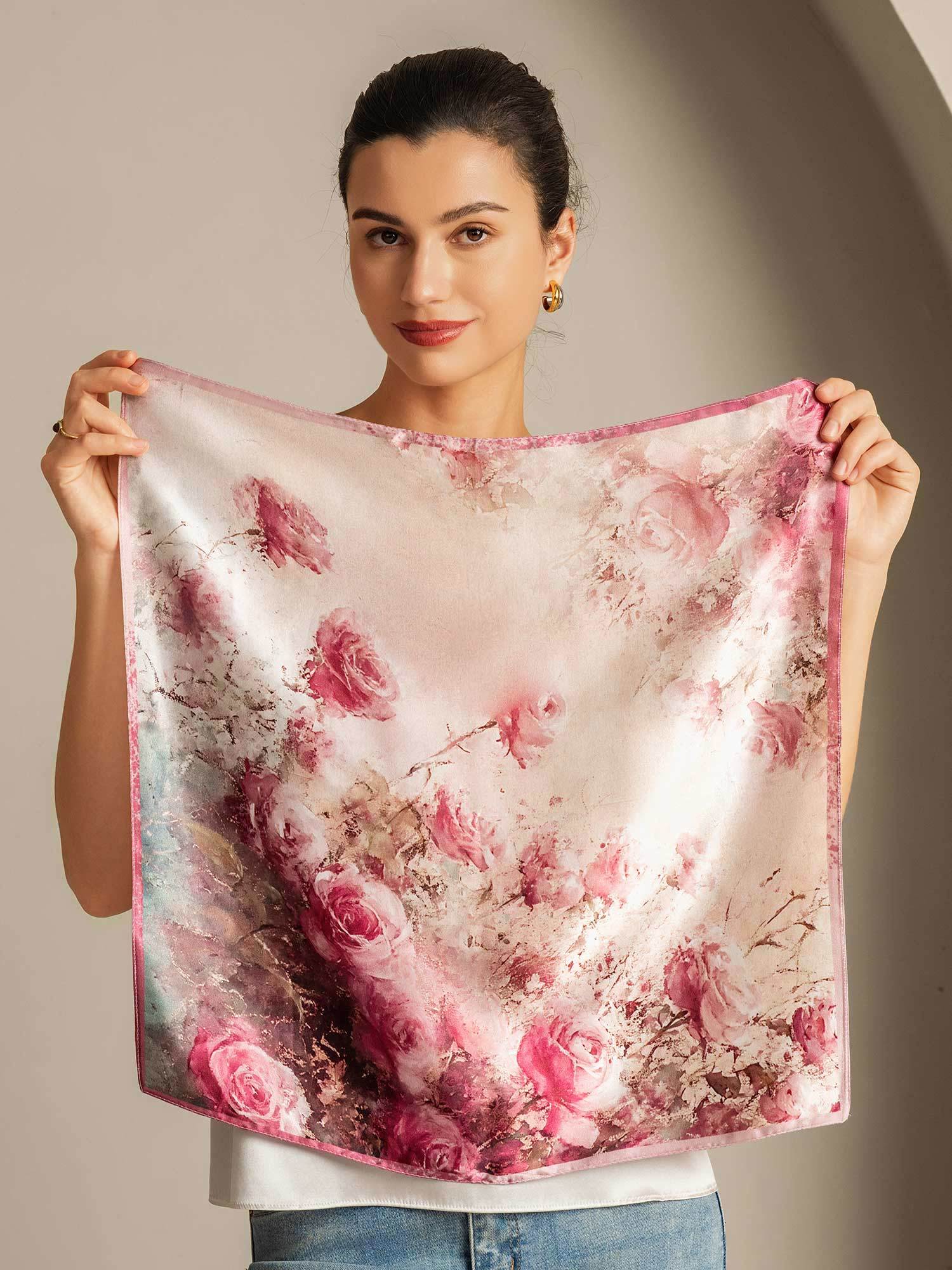 [P103] SilkSilky-AU Pure Silk Scarf 006,