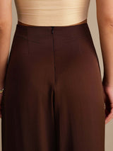 [Coffee] SilkSilky-AU Womens Pants 005
