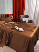 [Coffee] SilkSilky-AU 22Momme Bedding Set 005